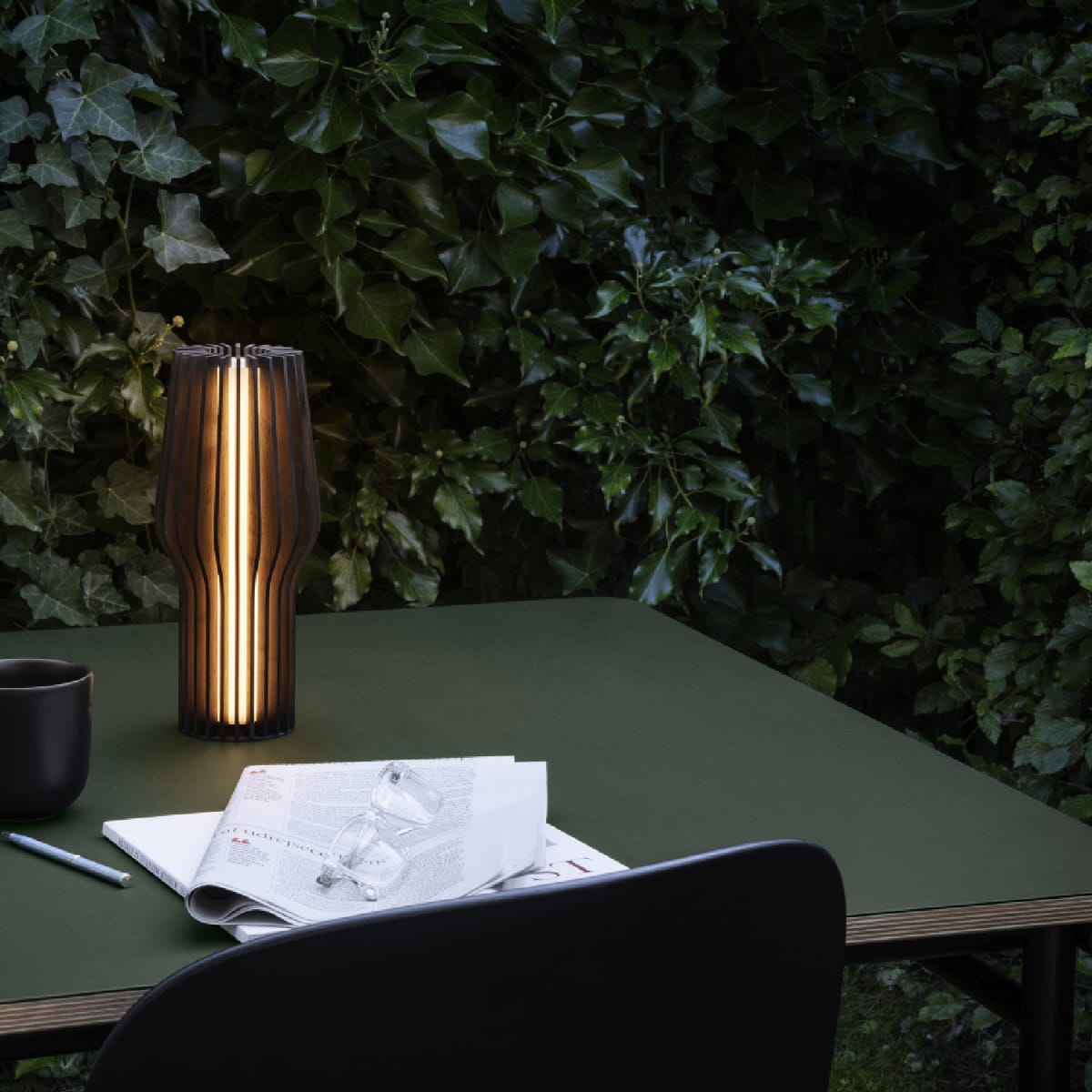 Lámpara Radiant LED - Roble Ahumdo5