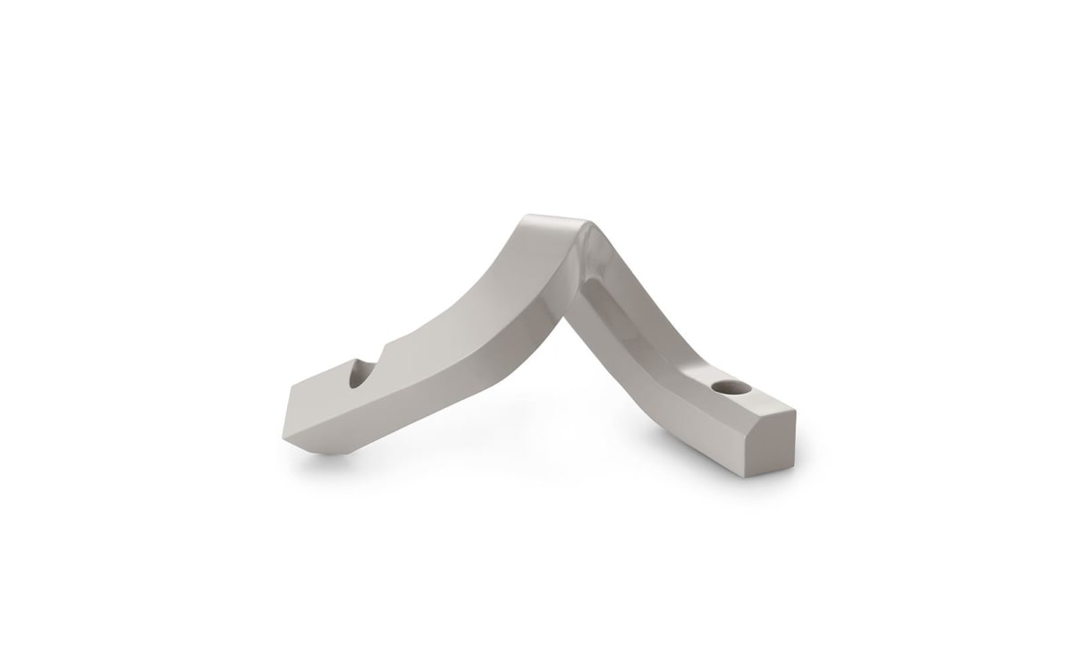 Candelabro Crooked Two - Gris Claro1
