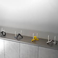 Candelabro Crooked Two - Gris Claro6