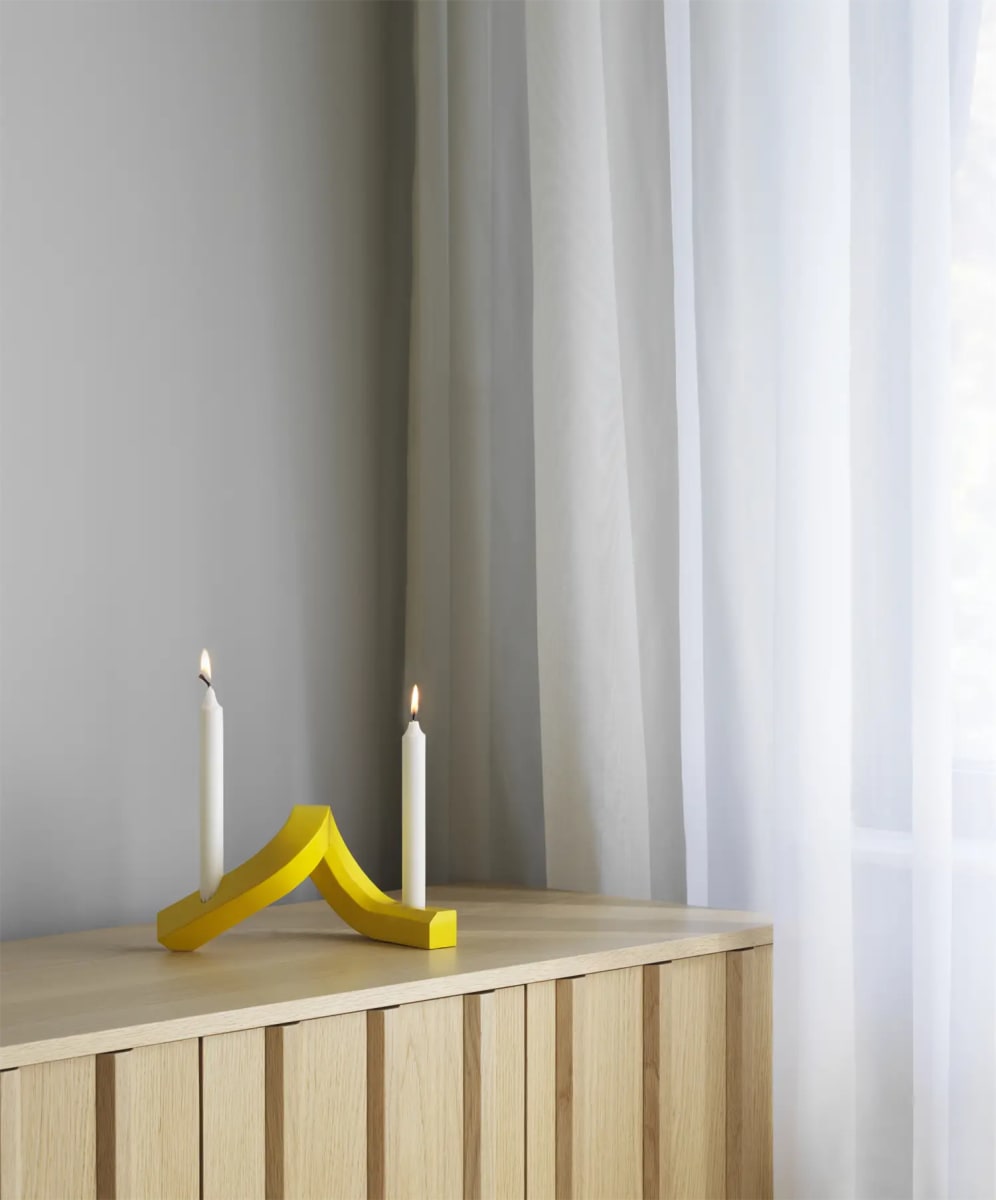 Candelabro Crooked Two - Amarillo2