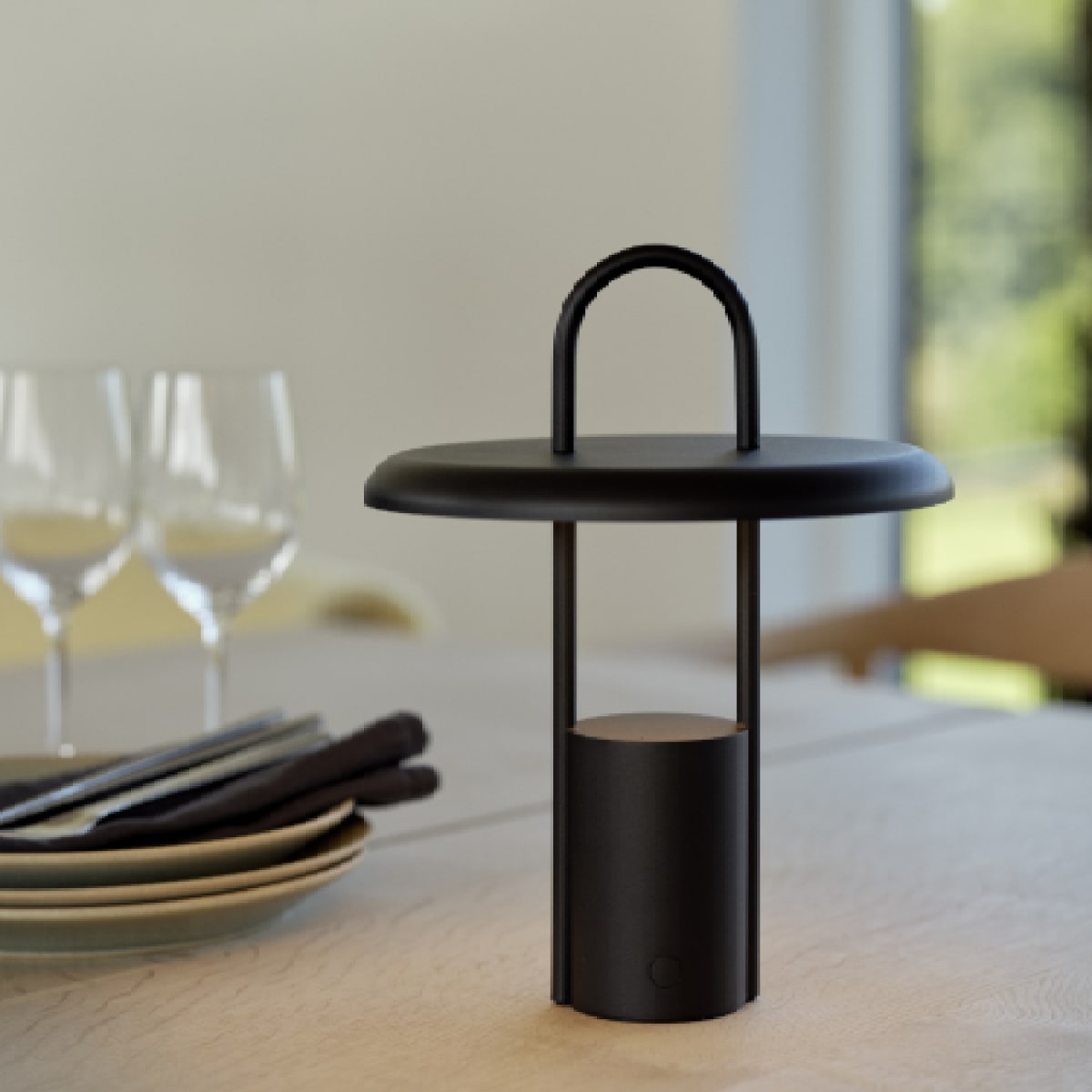 Pier Lampara portable - Negro4