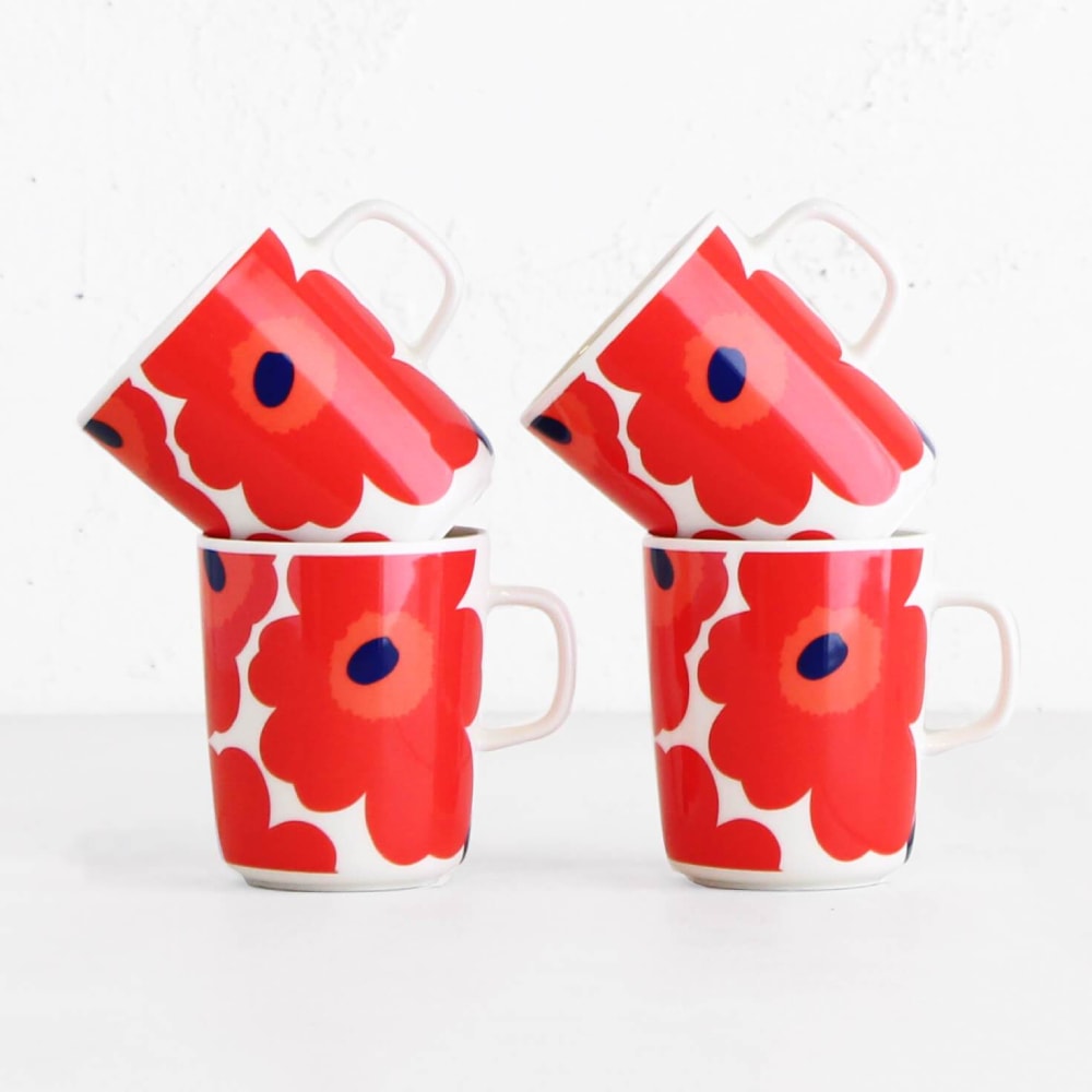 TAZA 2,5 DL - UNIKKO - Blanco/rojo1