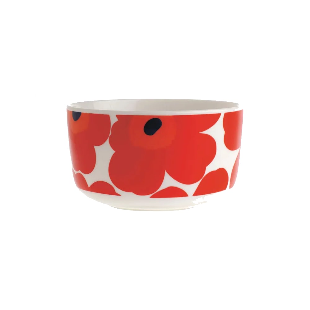 Bowl 5 dl - UNiKKO / Blanco-Rojo1