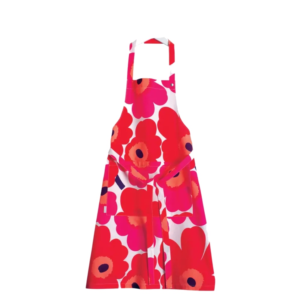 DELANTAL - PIENI UNIKKO - Blanco/Rojo5
