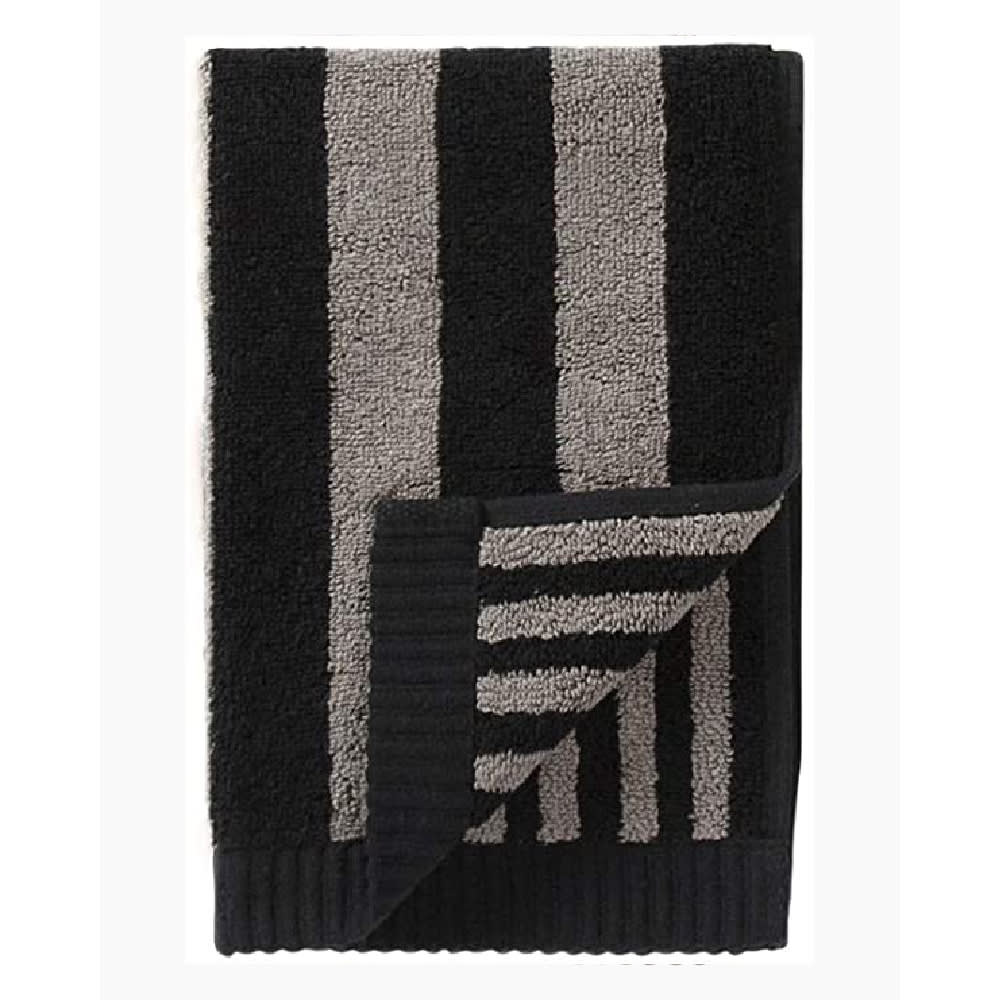 Toalla de Visita 30x50 cm - Kaksi Raitaa Negro/gris1