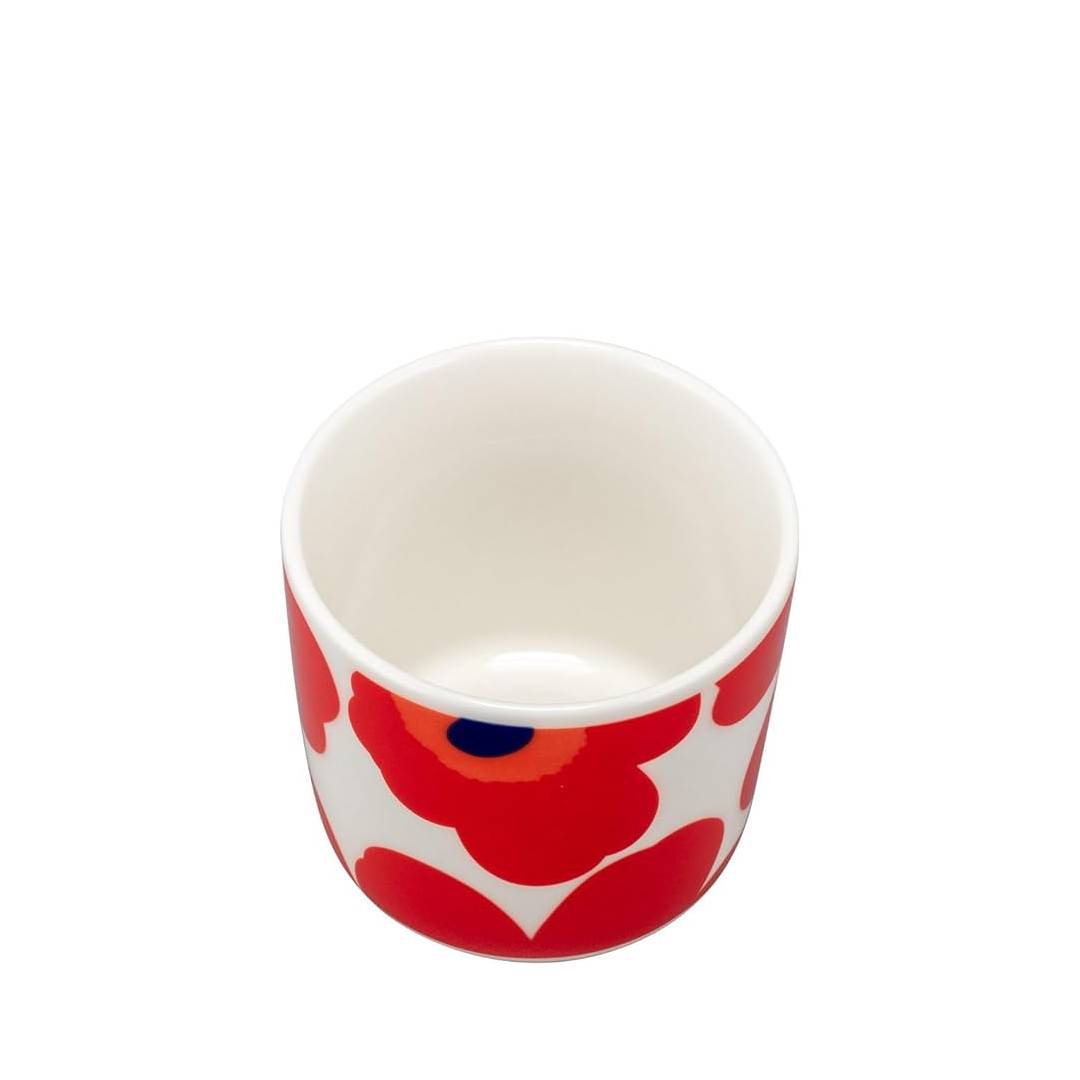 TAZA 2 DL sin aza - Unikko - Blanco/Rojo7