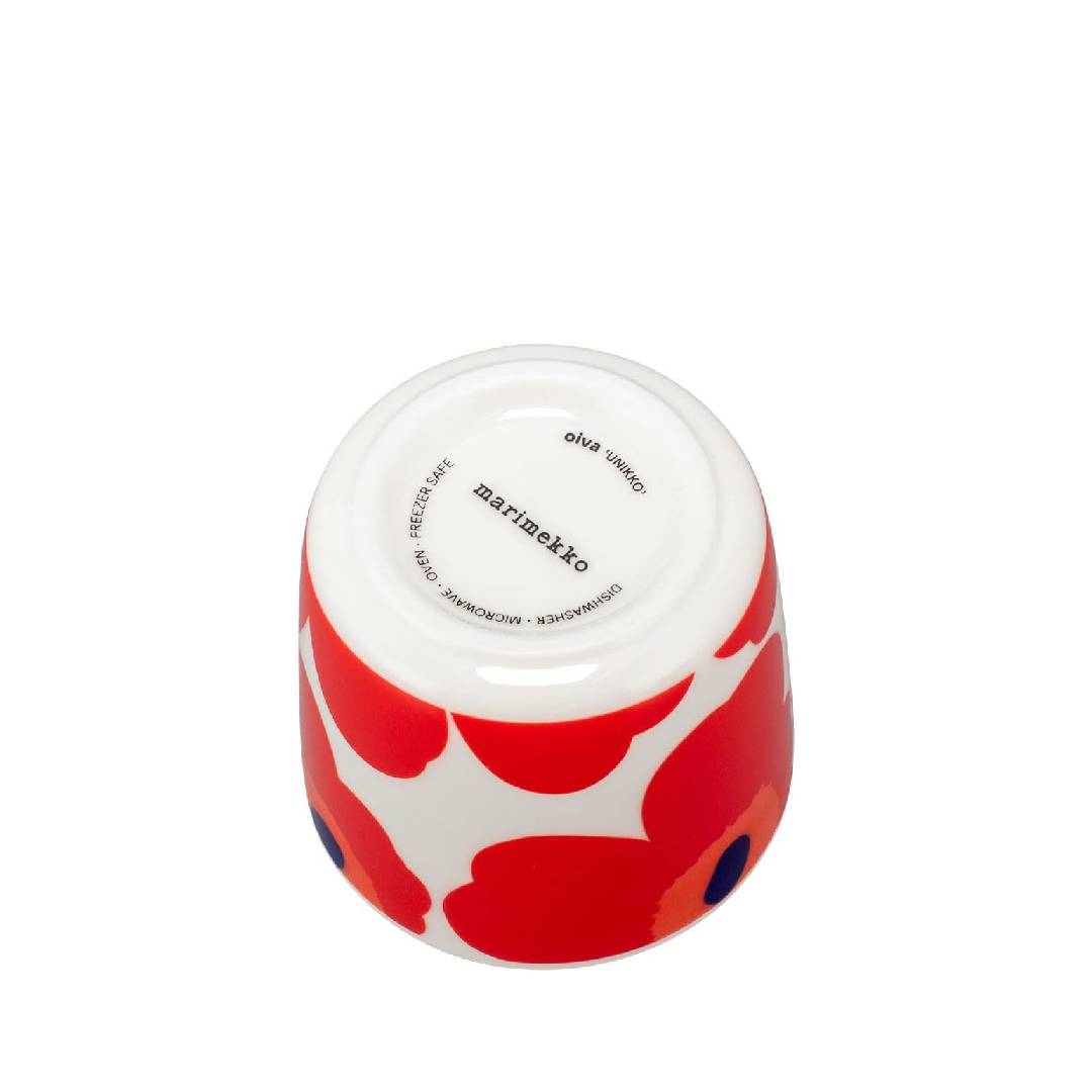 TAZA 2 DL sin aza - Unikko - Blanco/Rojo8