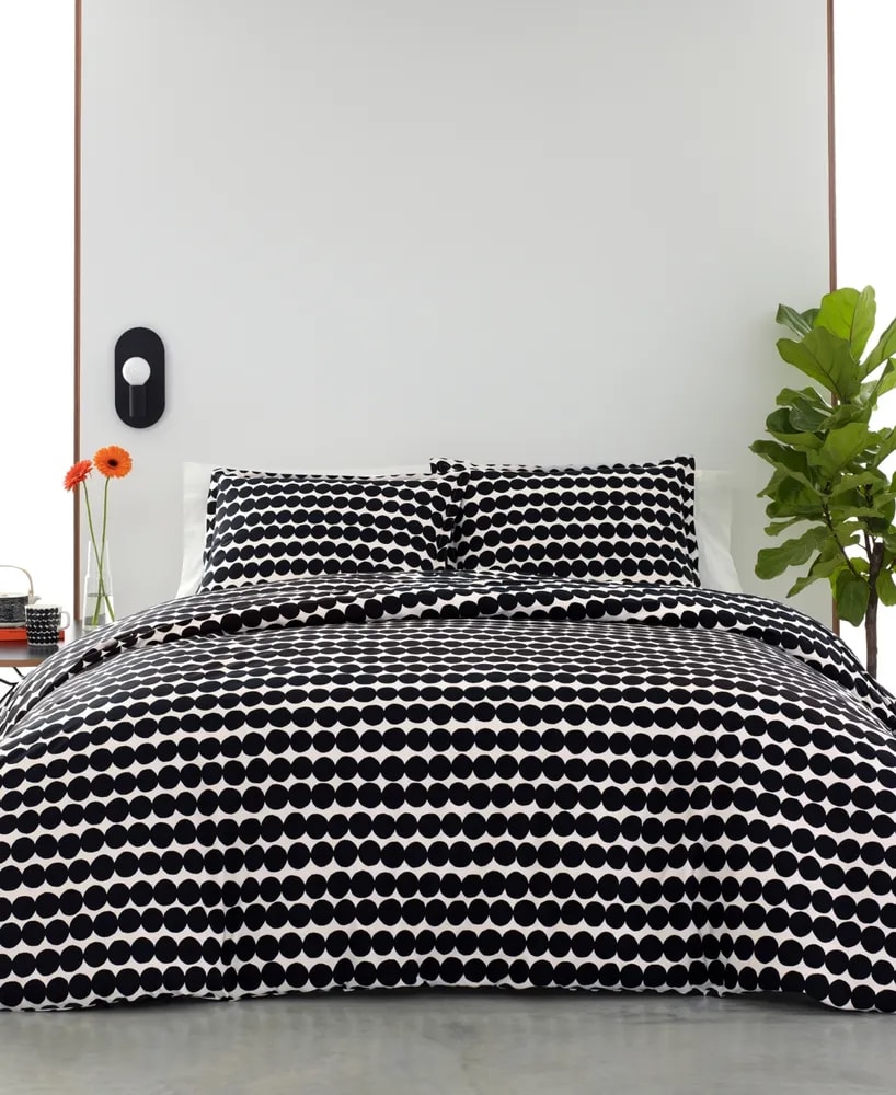Cubre Plumon - RÄSYMATTO 240X220 CM - Negro/Blanco4