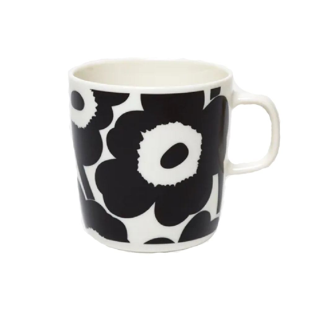 Taza 4 dl - UNIKKO - Blanco/Negro2