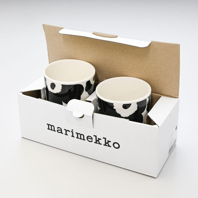 TAZA 2 DL sin aza - Unikko - Blanco/Negro7