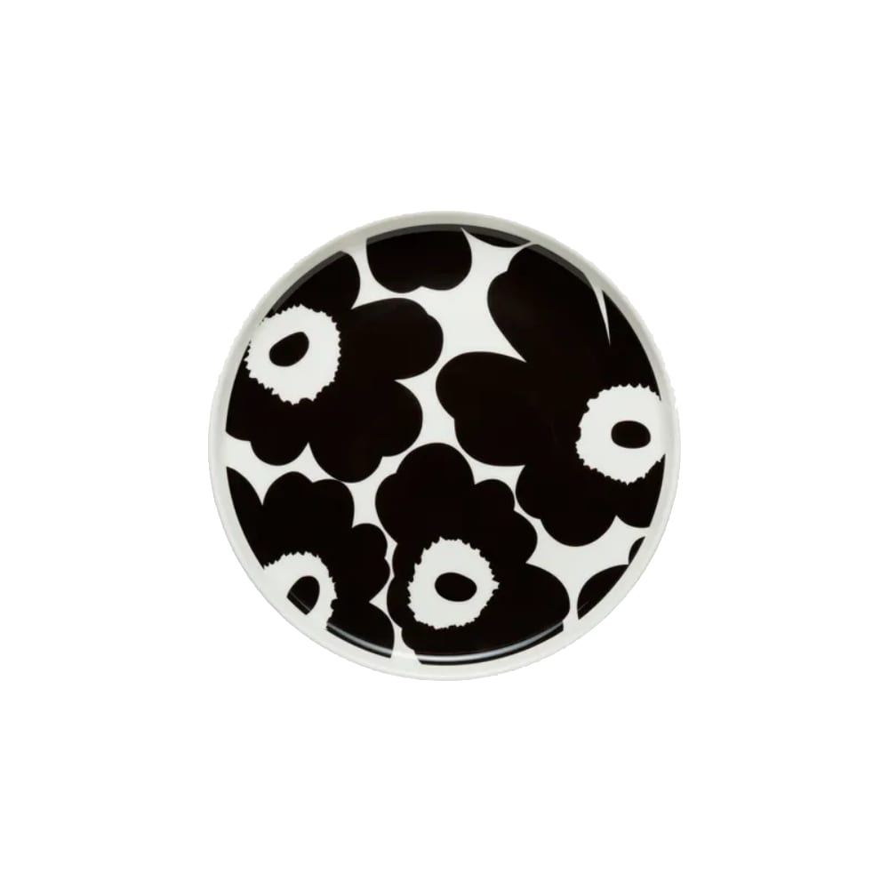 Plato 20 cm - UNIKKO - Blanco/Negro1