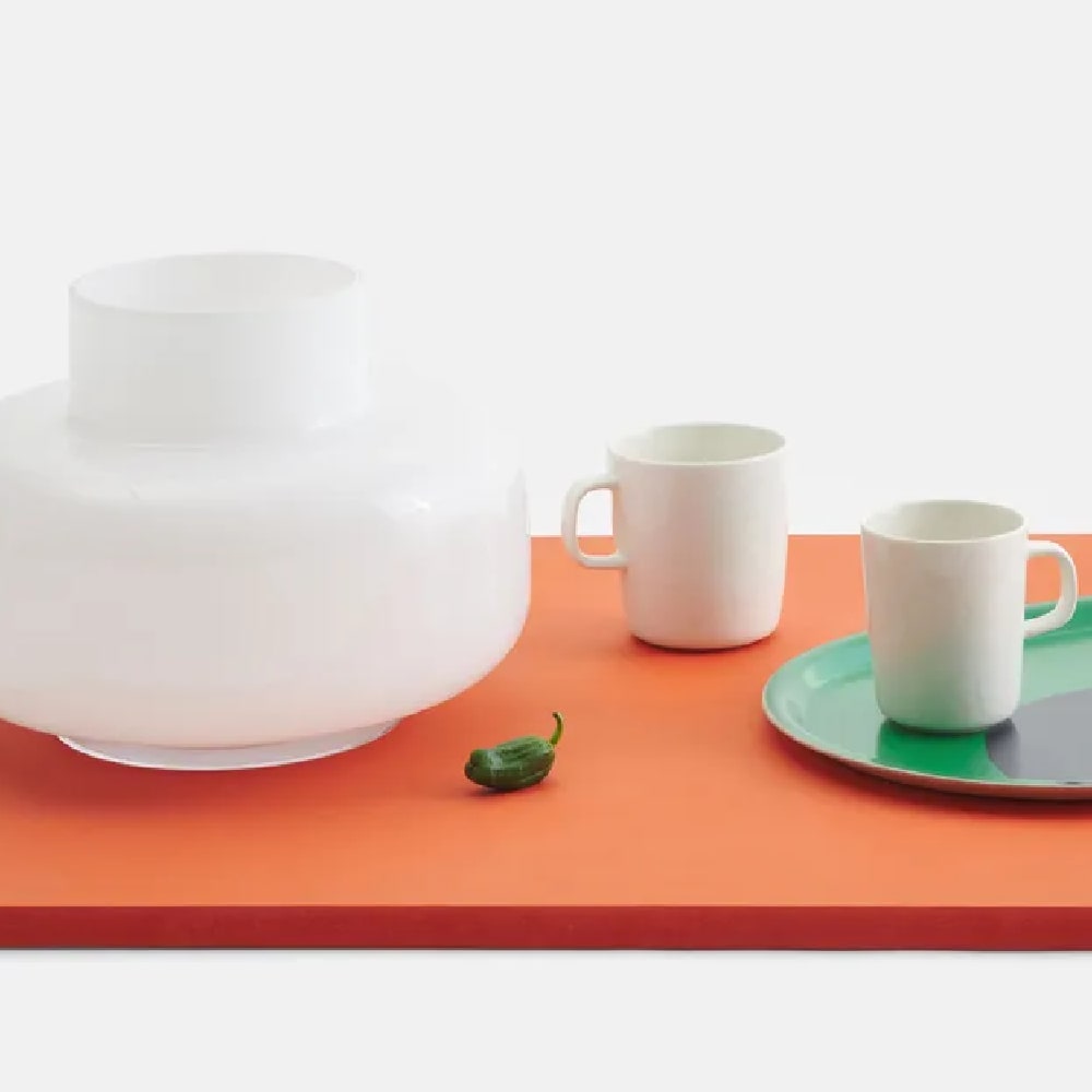 Taza 4 dl - UNIKKO - Blanco/Blanco opaco1