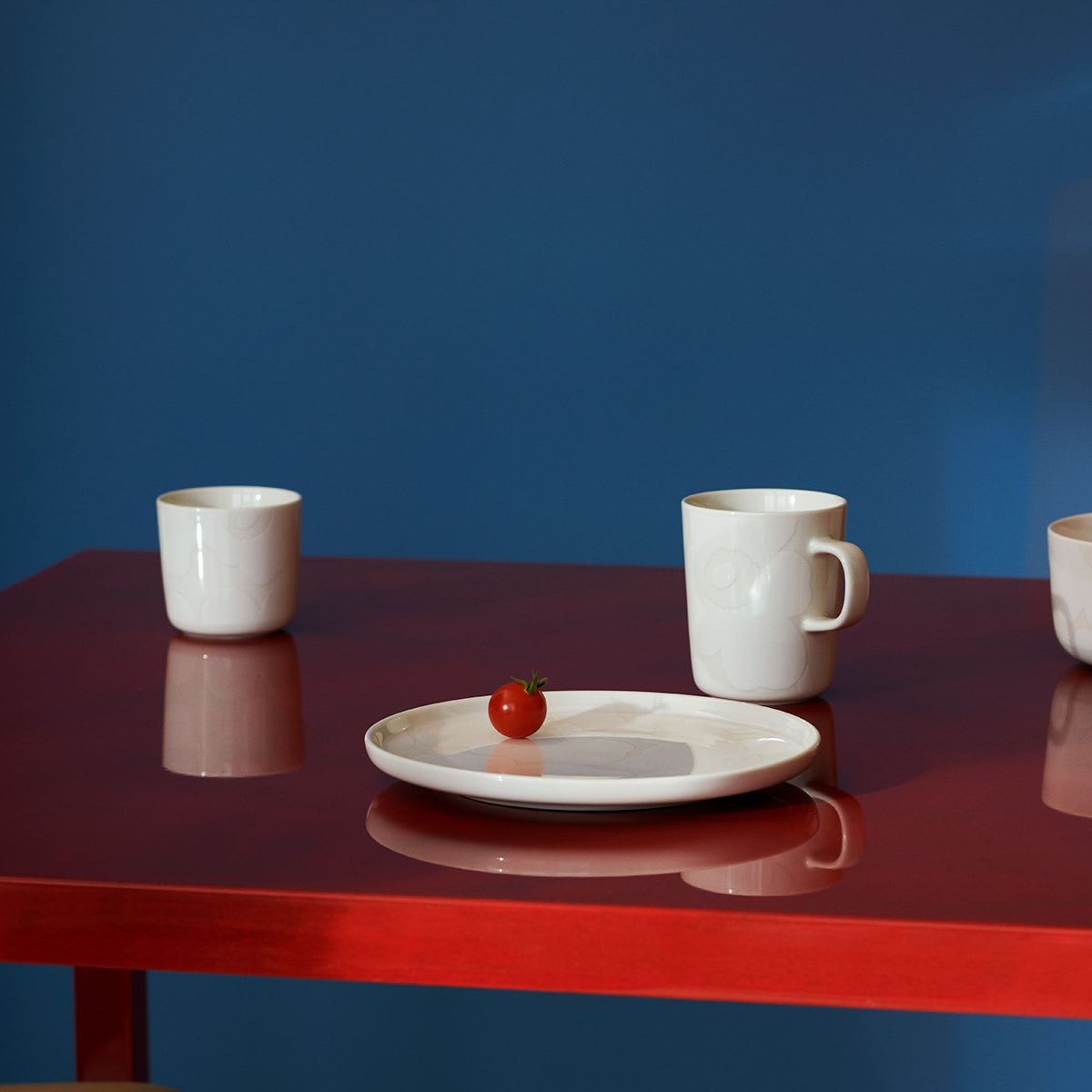 Plato 20 cm - UNIKKO - Blanco/Blanco opaco2