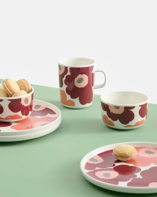 TAZA 2,5 DL - UNIKKO - Cereza/Rojo salmón1