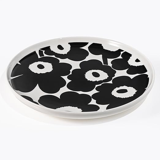 Plato 25 cm - UNIKKO - Blanco/Negro3