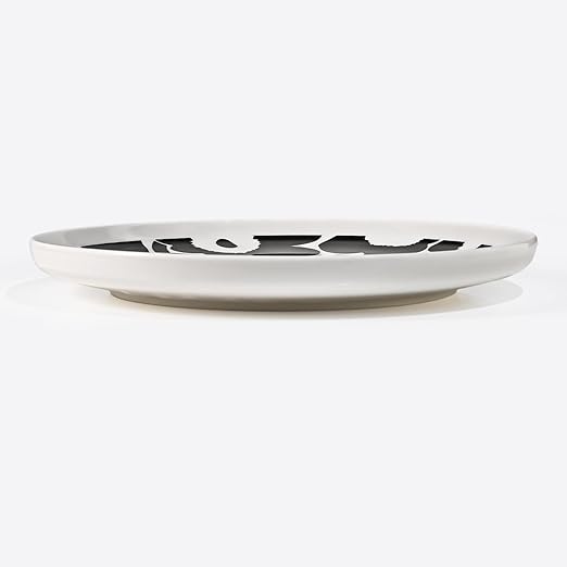 Plato 25 cm - UNIKKO - Blanco/Negro4