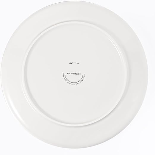 Plato 25 cm - UNIKKO - Blanco/Negro5