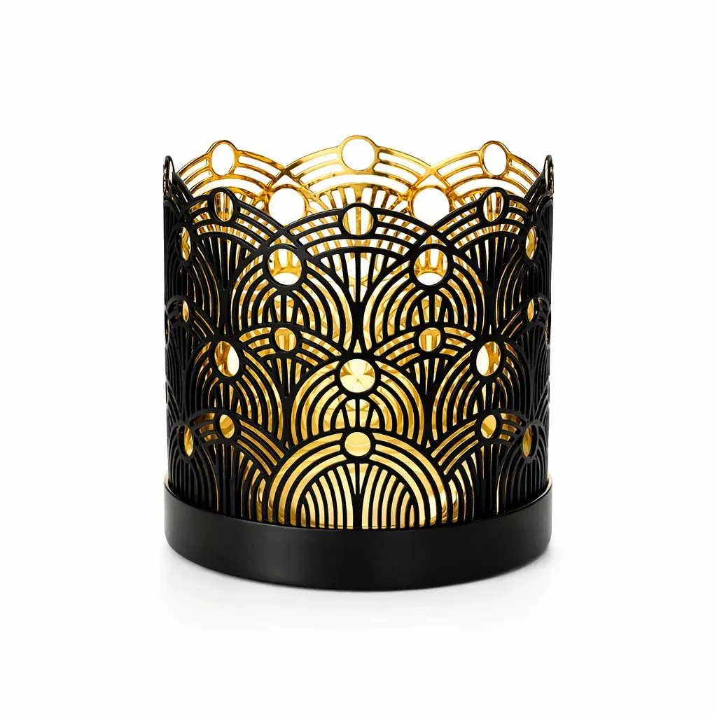 Candelabro - Lunar Pequeño Negro1