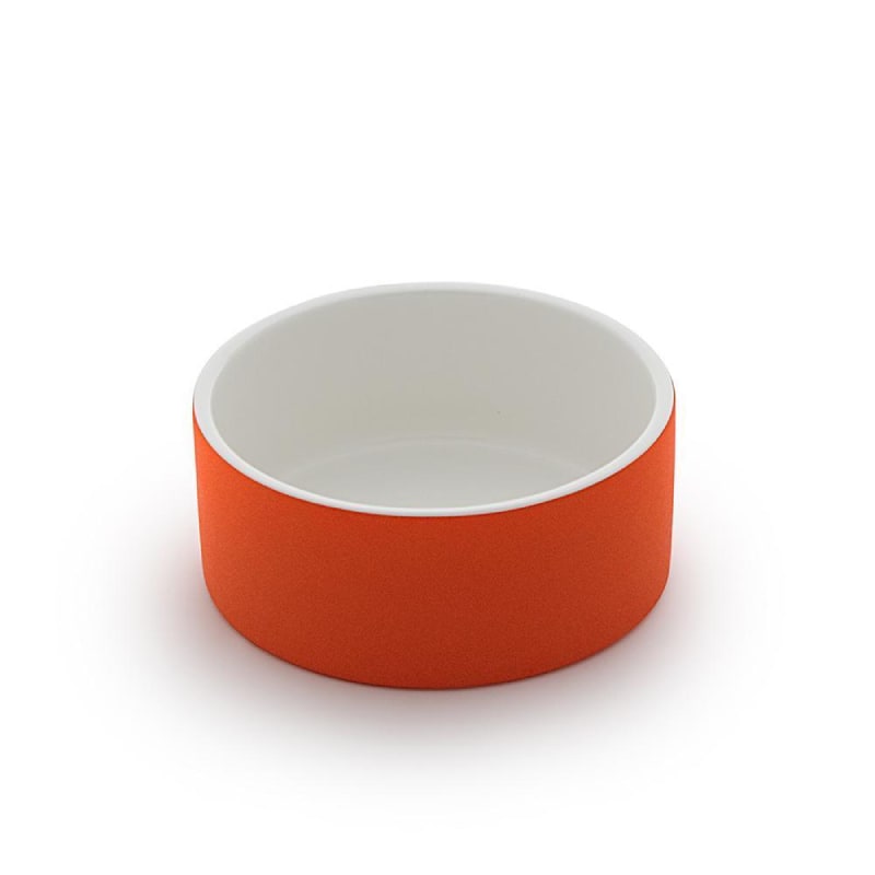 Plato para Agua de Mascotas - Mediano Naranja2