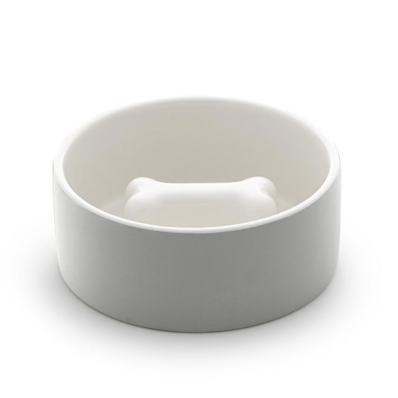 Plato para Comida de Mascotas - Grande Concreto1