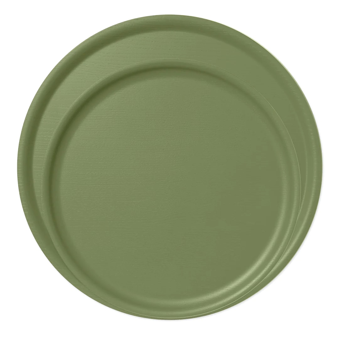 Bandeja Redonda B&L - Ø35 cm - Verde Oliva2