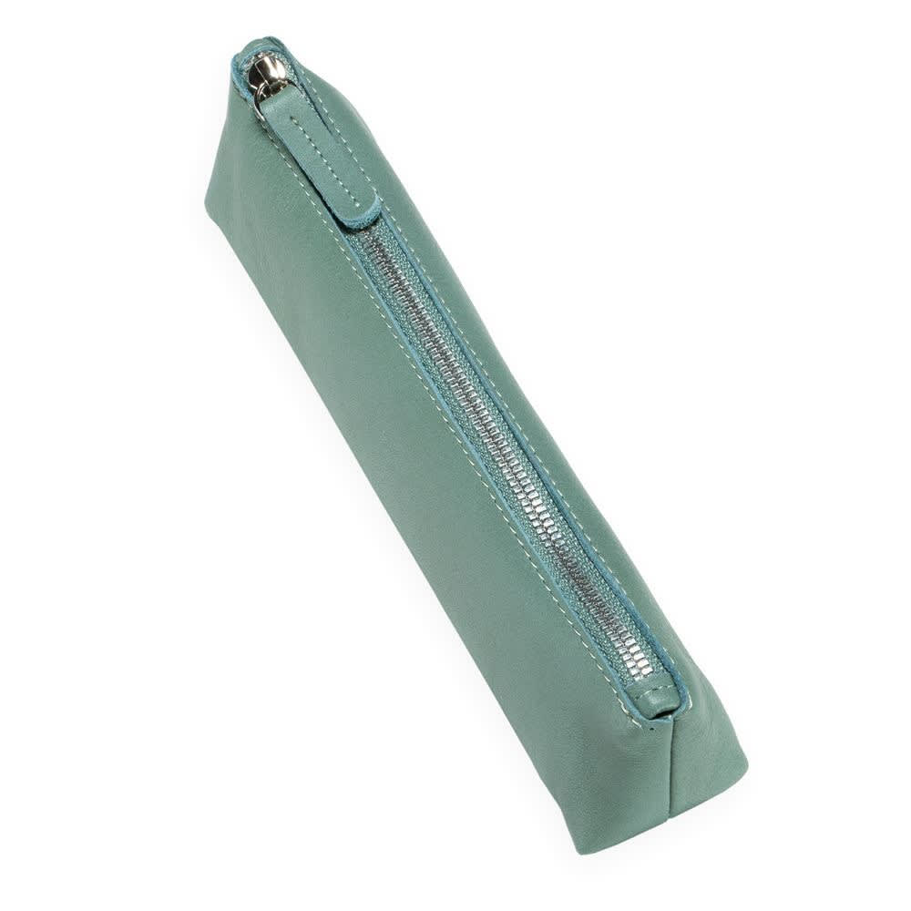 Estuche para lapices de cuero - Verde2