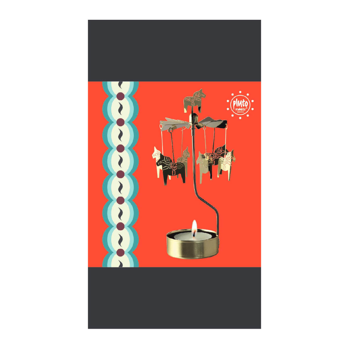 Candelabro Giratorio - Caballo Dorado3