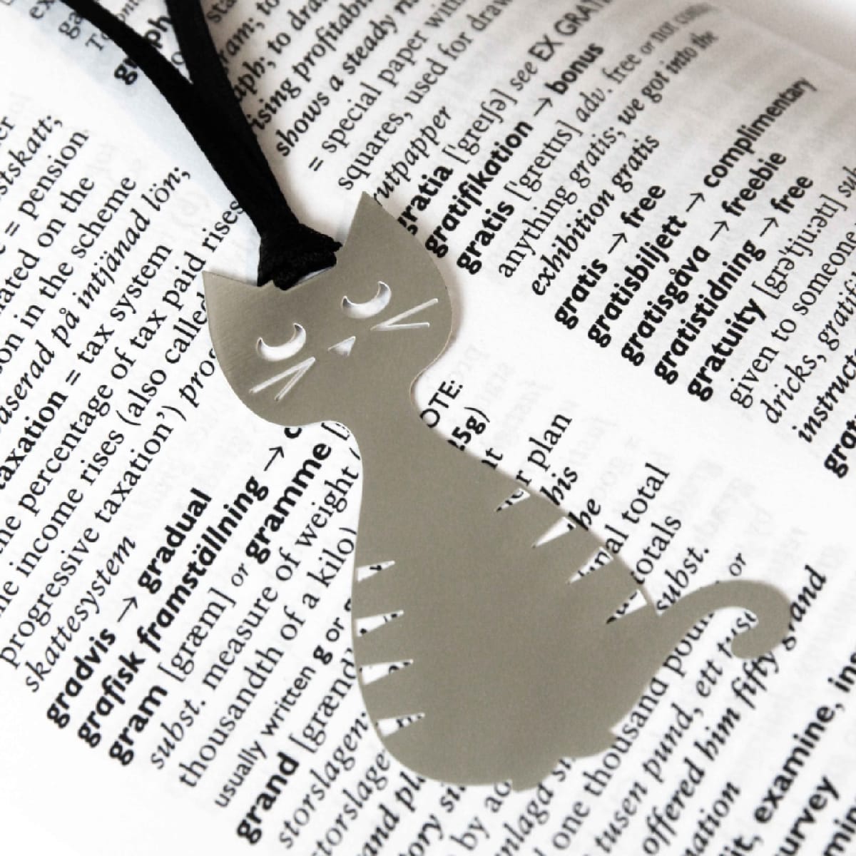 Marca libro - Gato 1