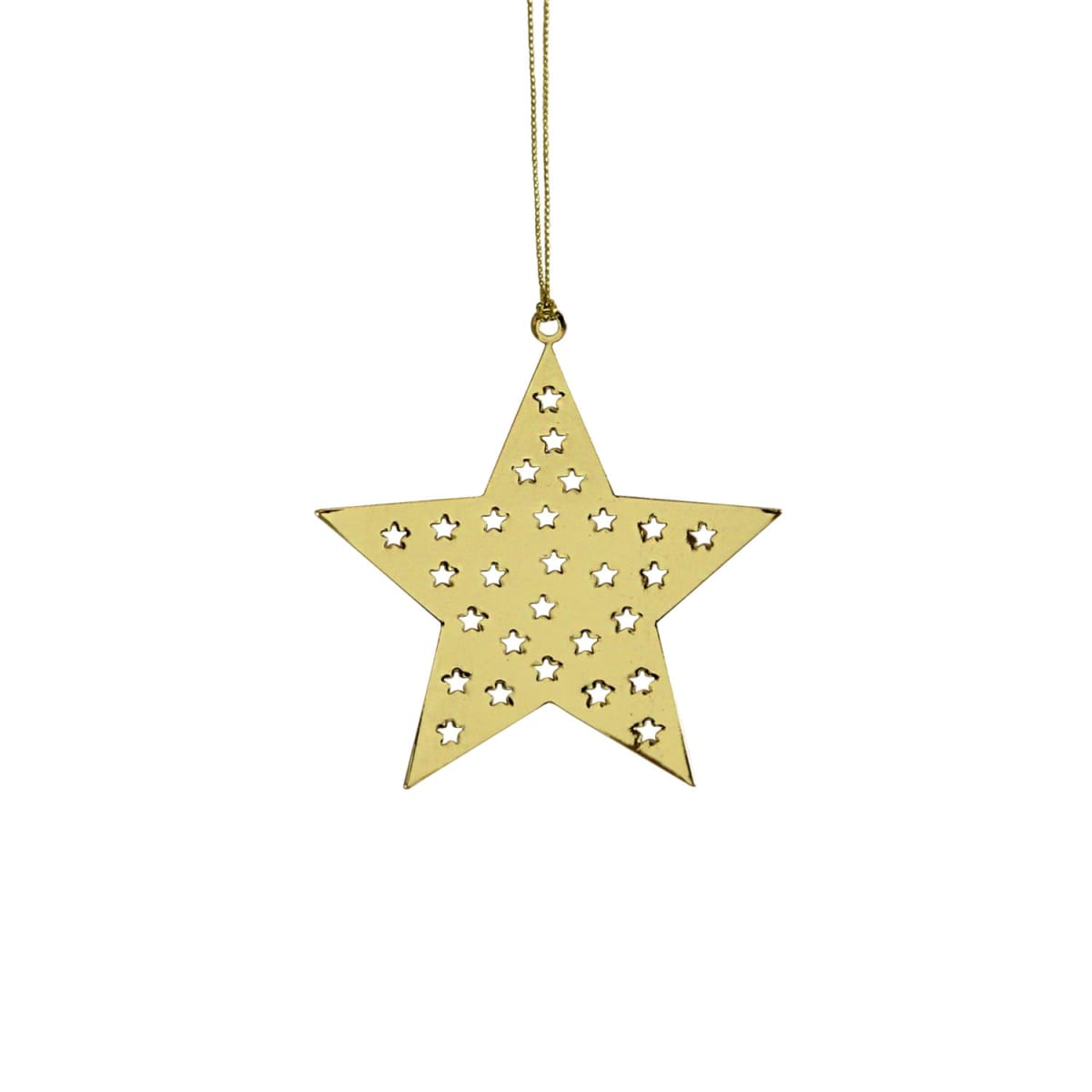 Adorno de Navidad - Estrella Dorada4