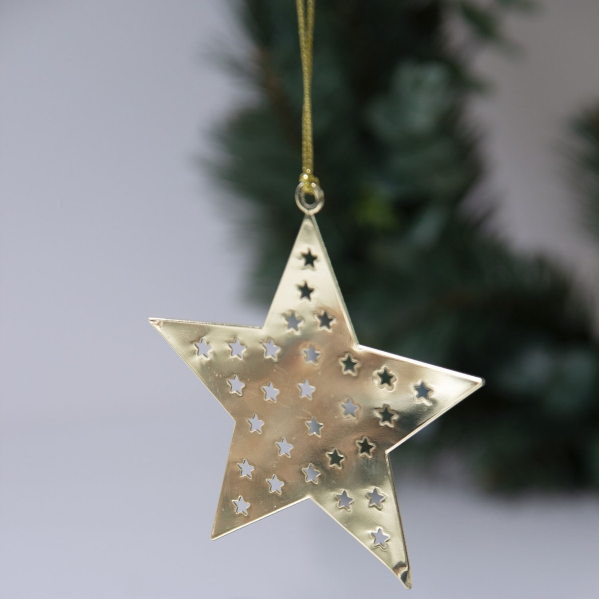 Adorno de Navidad - Estrella Dorada1