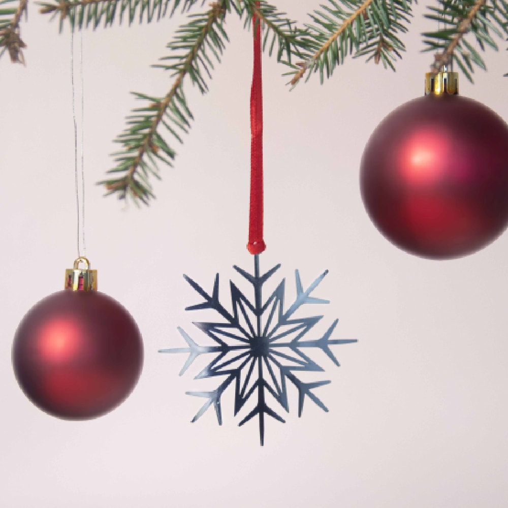 Adorno de Navidad - Estrella de nieve1