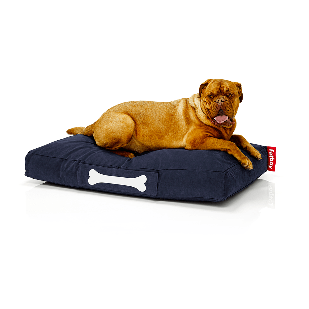 Cama de Perro Fatboy Doggielounge - Stonewashed Grande Azul2
