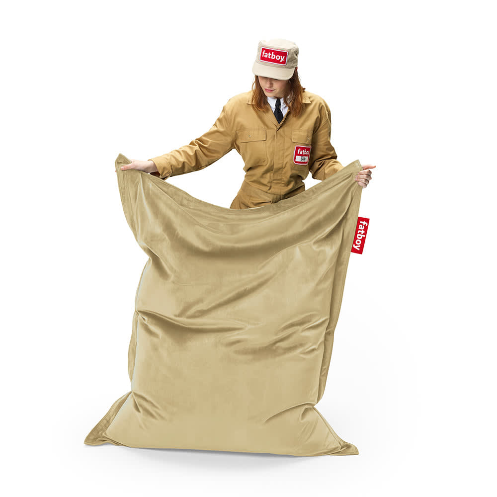 Pouf Fatboy Original Slim Velvet - Recycled Camel3