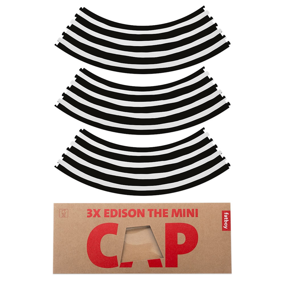 Pantalla de Lámpara Fatboy Edison The Mini Cappie - Mr. Black Stripe2