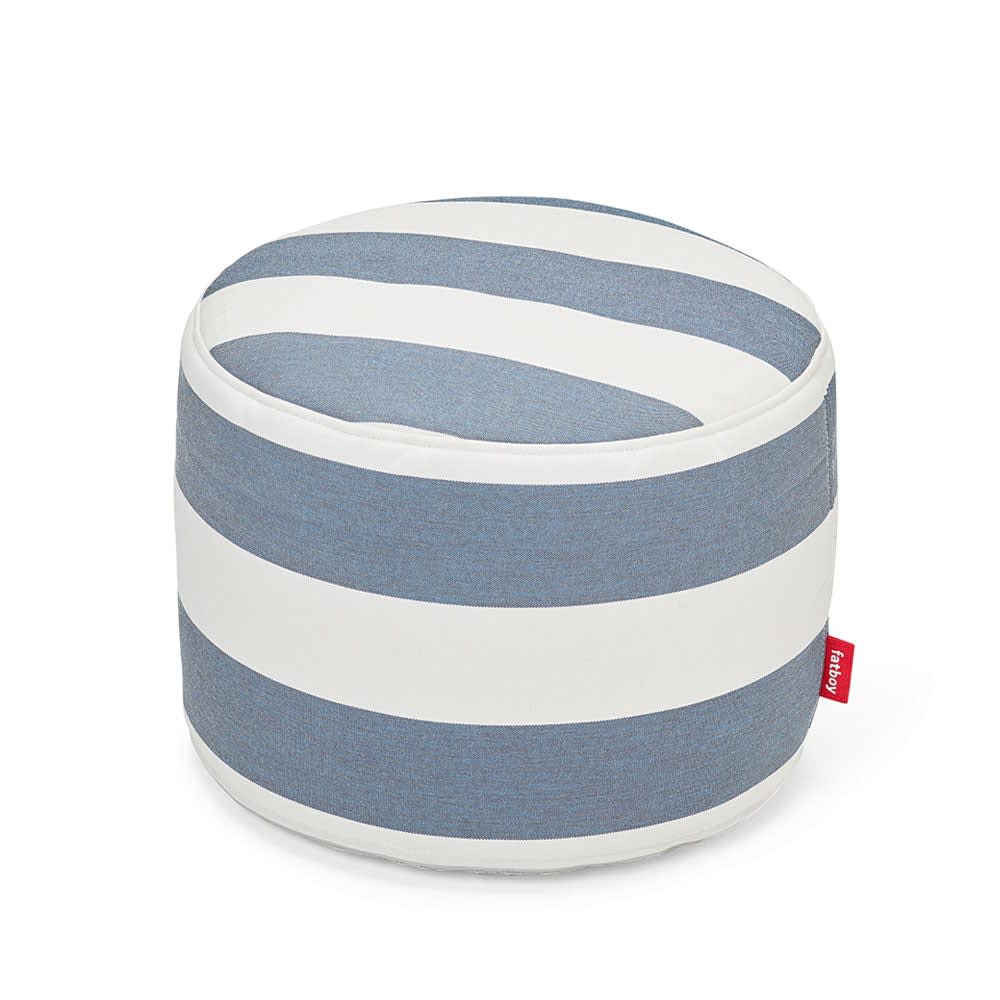 Pouf Point Outdoor - Stripe Ocean Blue4