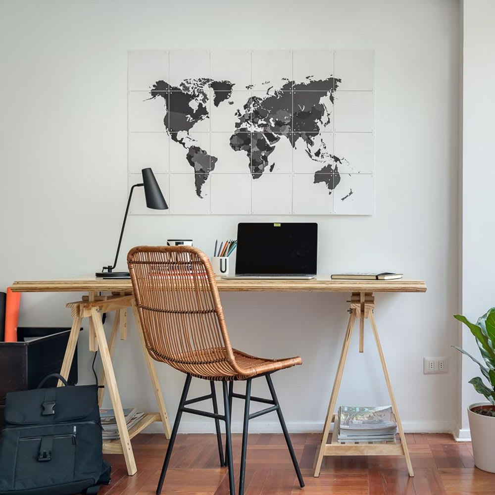 Mural IXXI The World Black & White3