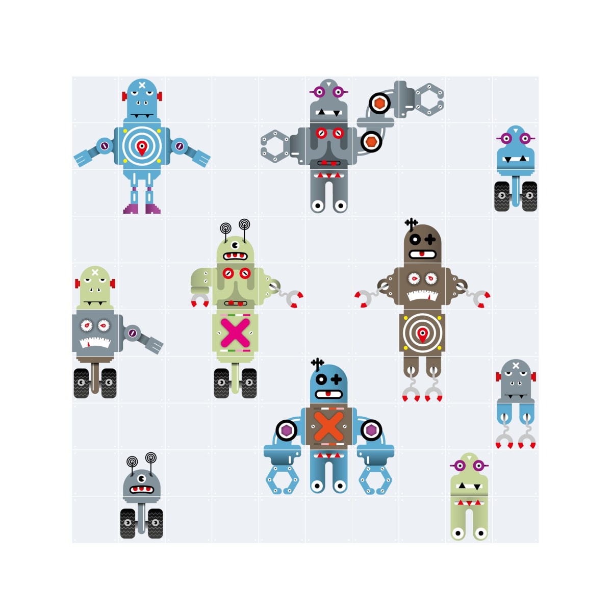 Mural IXXI Robot1