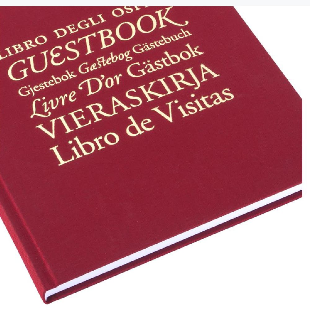 CUADERNO DE VISITA Guests&Friends - 21x24 cm - Rojo1