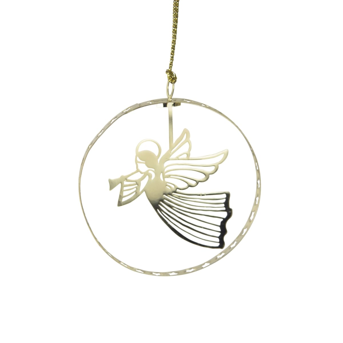 Adorno de Navidad Redondo - Angel volando.2