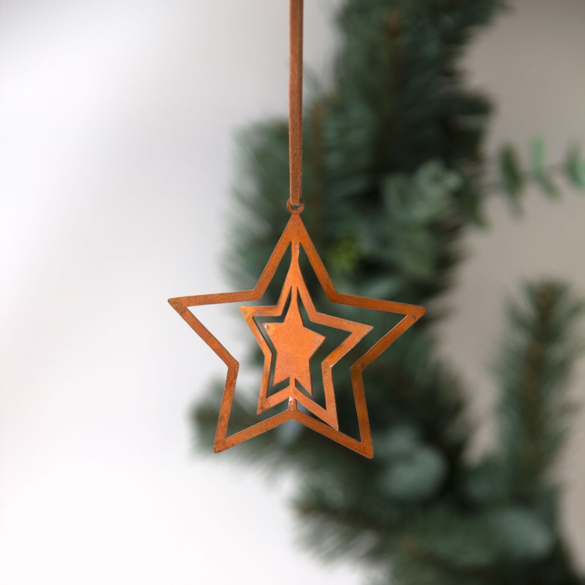 Adorno de Navidad - Estrella Rusty1