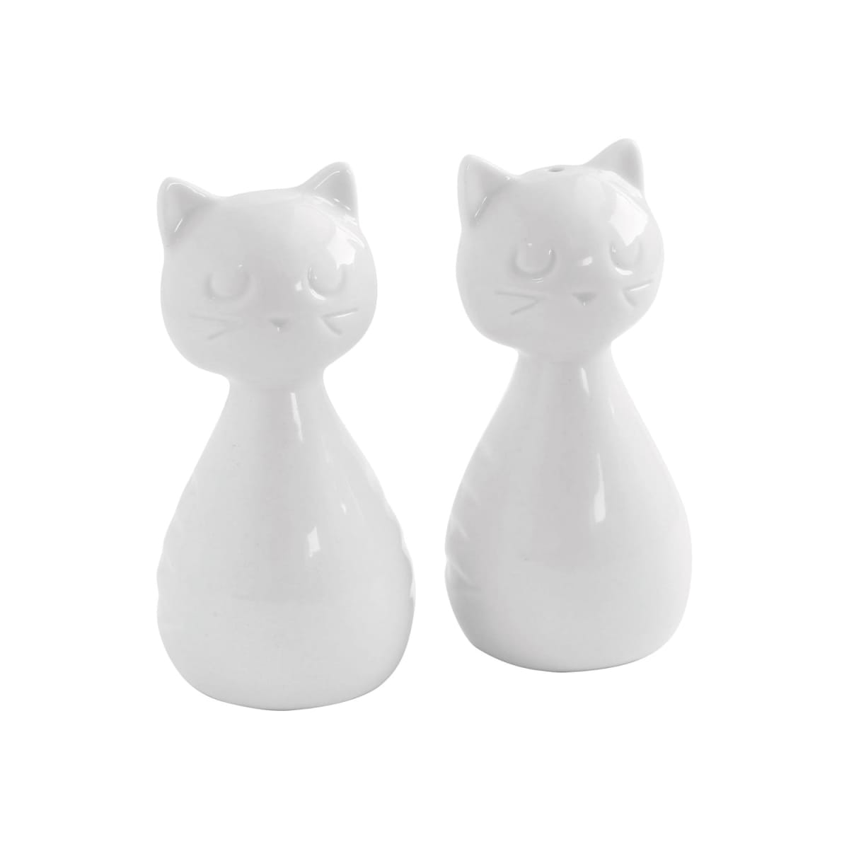 Salero y Pimentero - Gato blanco2