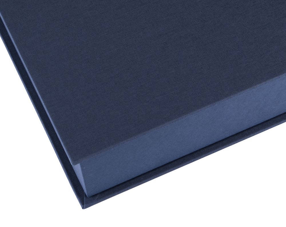 Caja Tela/Papel - A4 - Azul Humo3