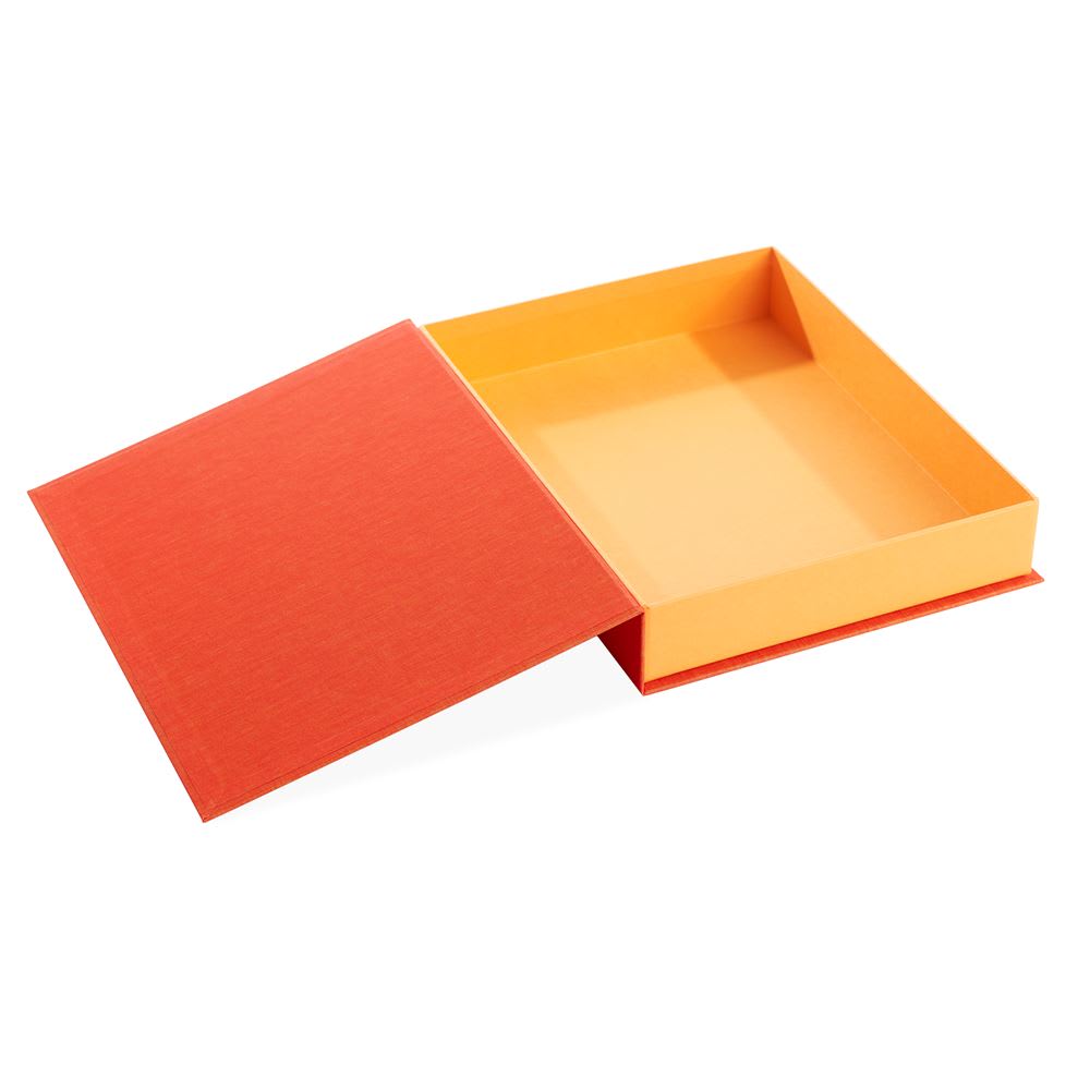 Caja Tela/Papel - A4 - Naranja2