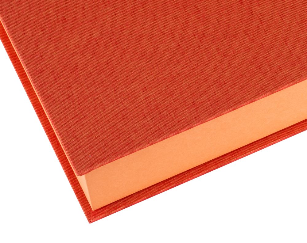 Caja Tela/Papel - A4 - Naranja3