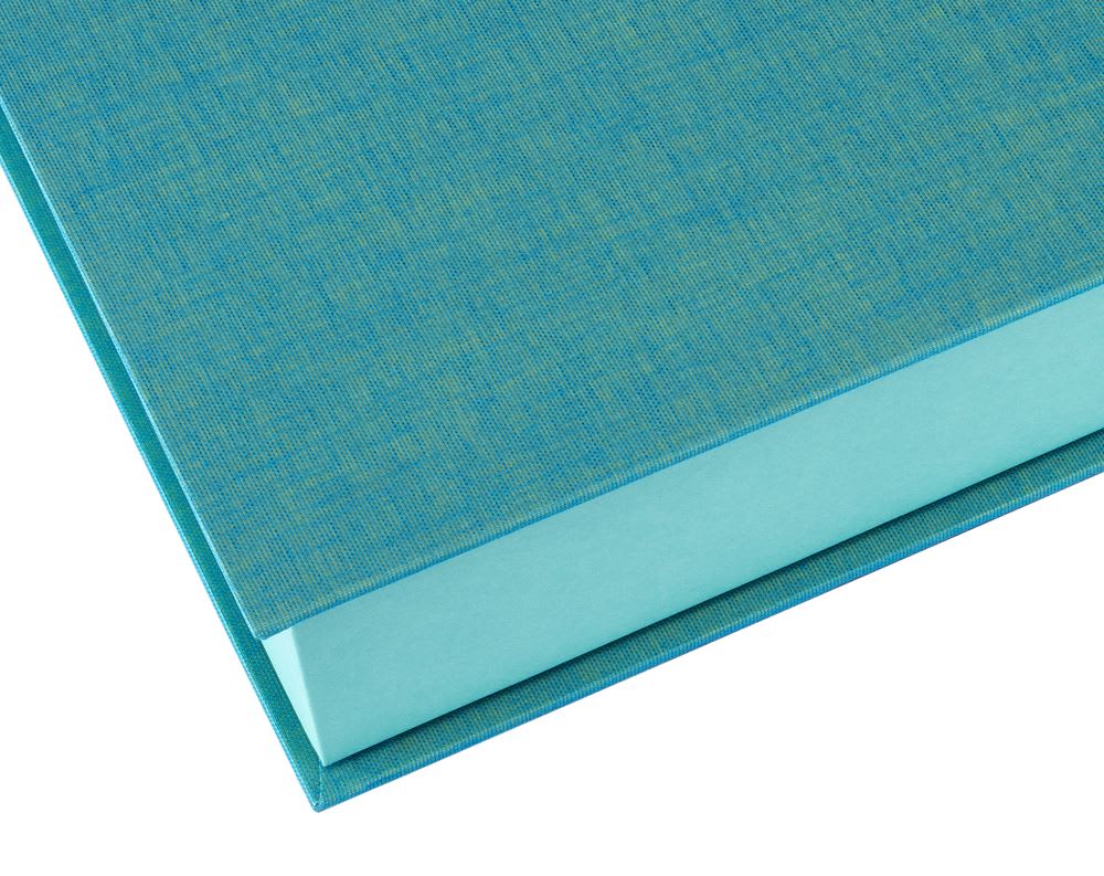 Caja Tela/Papel - A4 - Turquesa3