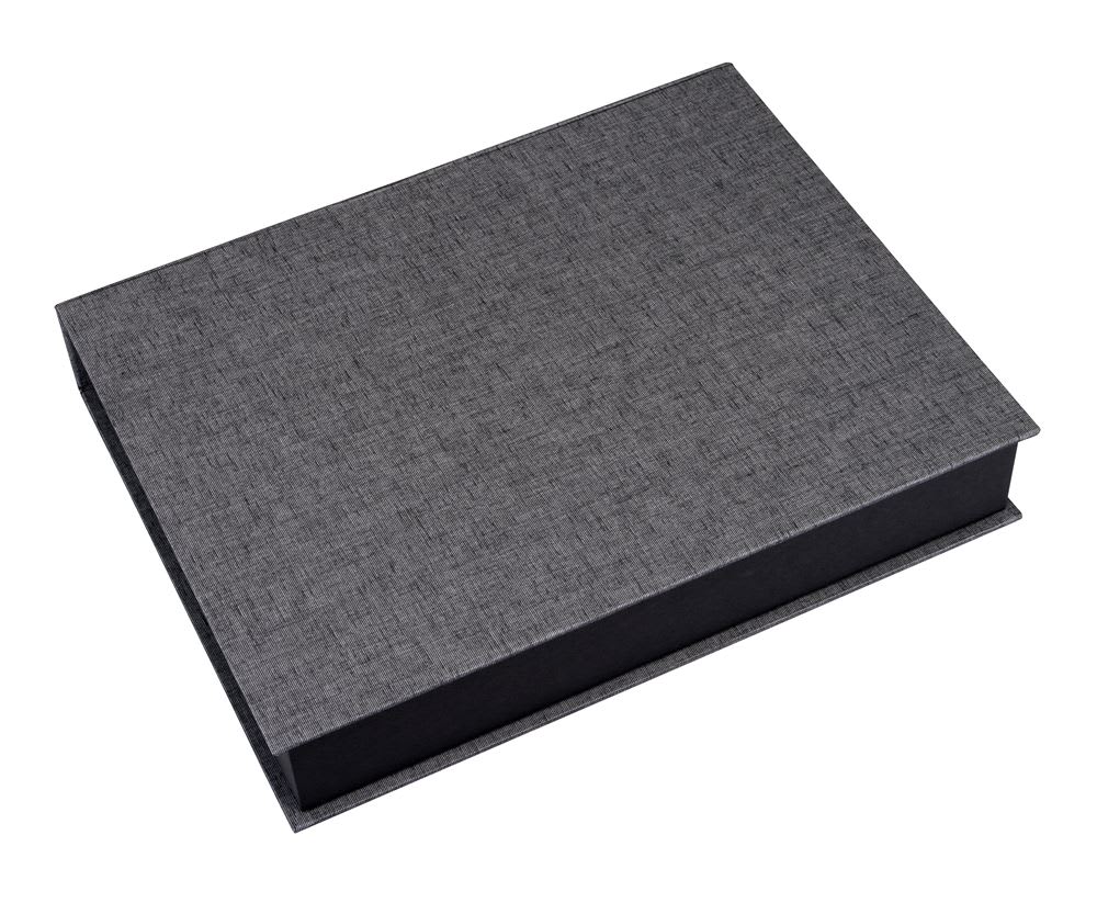 Caja Tela/Papel - A4 - Gris Oscuro1
