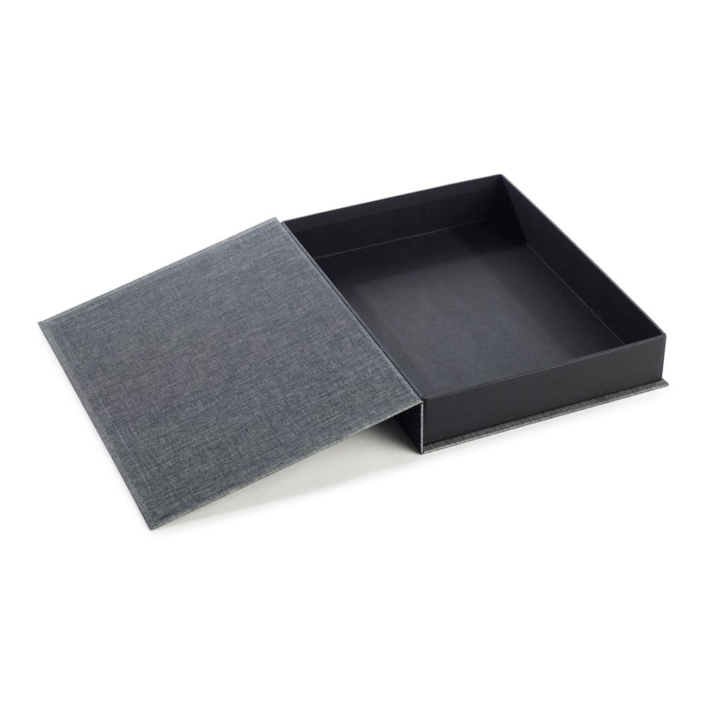 Caja Tela/Papel - A4 - Gris Oscuro2