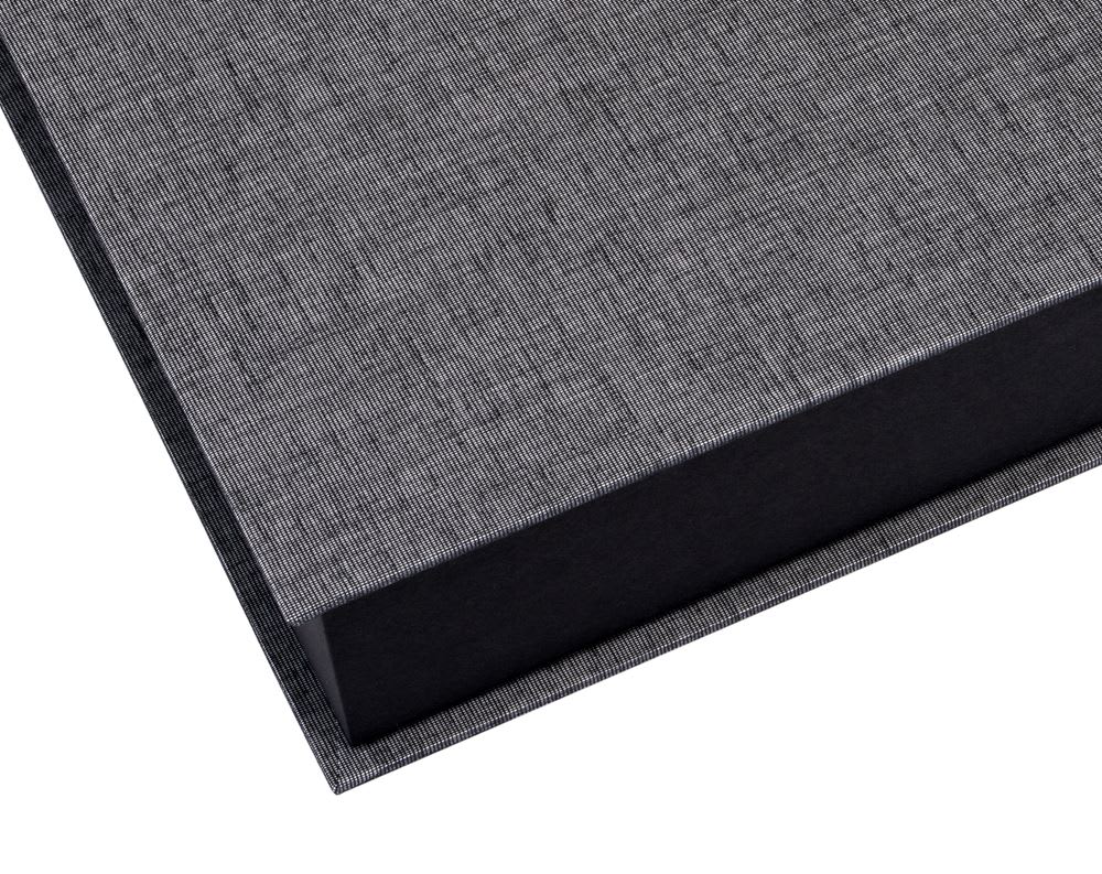 Caja Tela/Papel - A4 - Gris Oscuro3