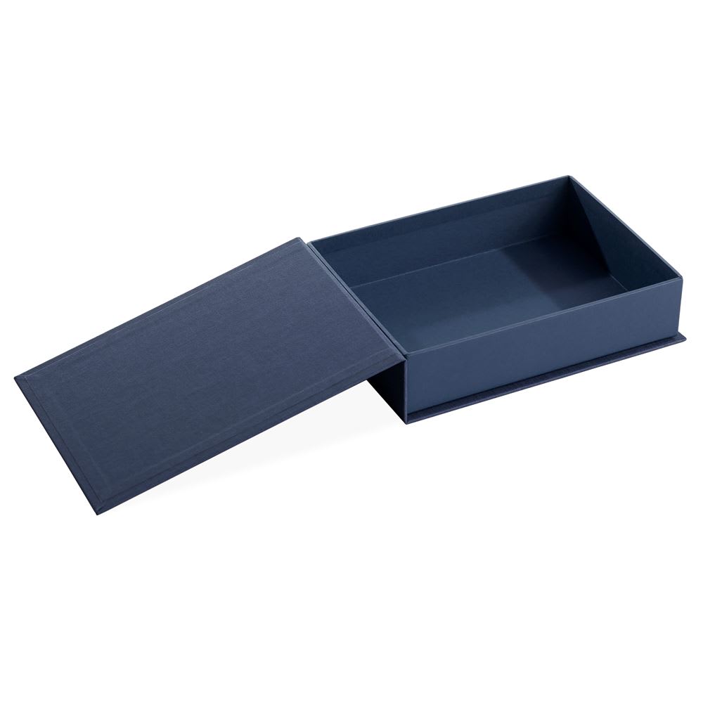 Caja Tela/Papel - A5 - Azul Humo2