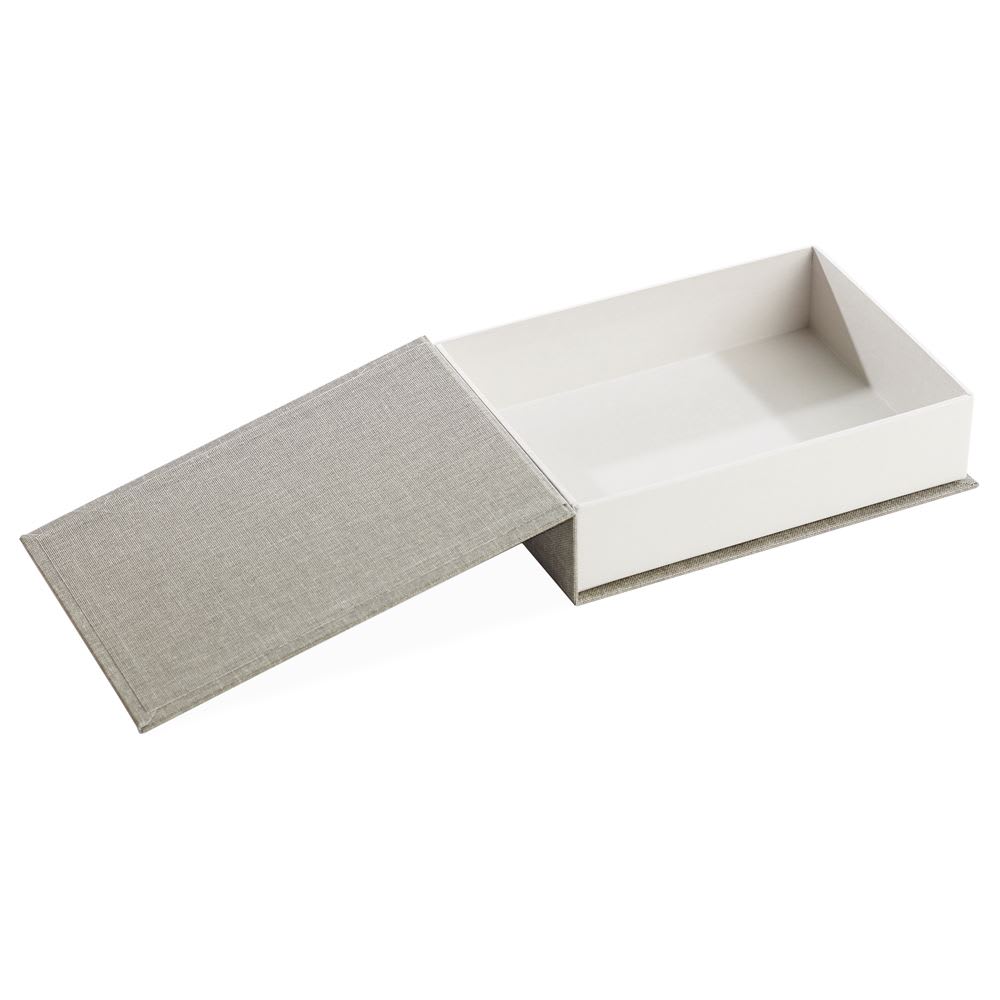 Caja Tela/Papel - A5 - Gris Claro2
